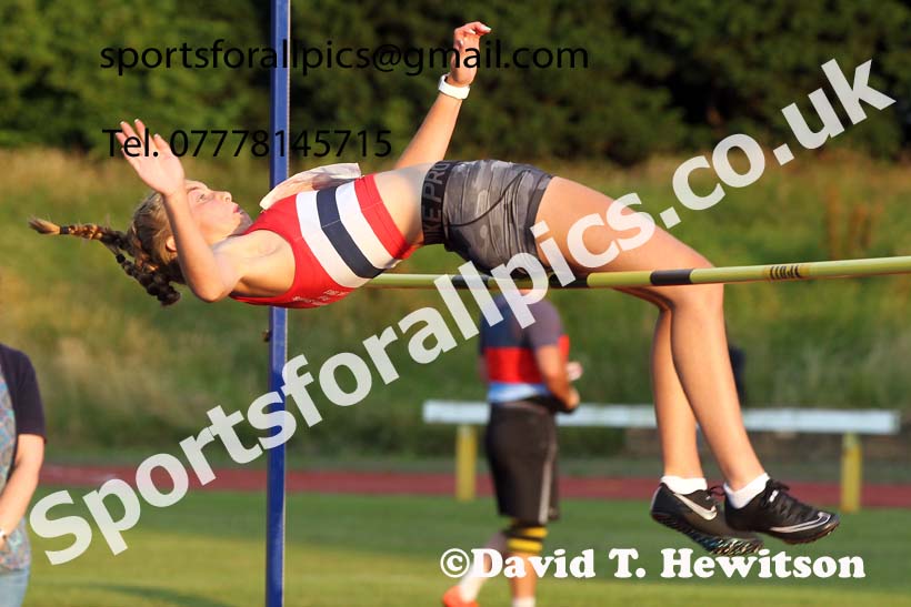 High jump, 2021 North East Grand Prix 6, Monkton, Wednesday, August 4th. Photo: David T. Hewitson/Sports for All Pics
